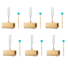 6X 528HZ Tuning Fork,Tuning Fork Resonance Box,for Sound Therapy, Yoga, Meditation and Relaxation