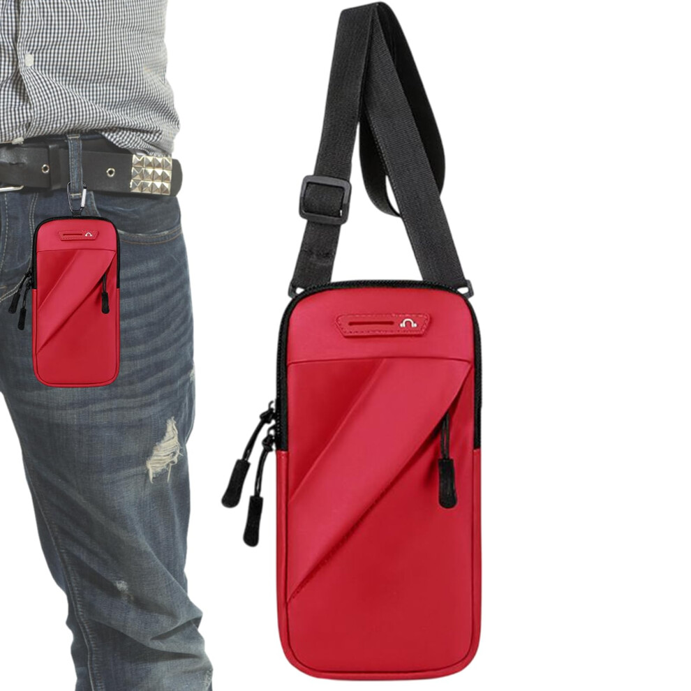 Running Armband Phone Holder Waterproof Armband Case For Men Women Compatible With Most Smartphones Adjustable Red 9347817145632