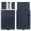 Capa premium em couro PU para dispositivos de 13 e 14 polegadas, elegante, prática, leve, resistente à água e com suporte para visualização em 1