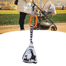Geometric Baby Rattle Plush Hanging Toy for Stroller, 23cm