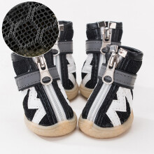 Chaussures pour chiens antidérapantes et imperméables pour chiens de petite et moyenne taille, protection des pattes été/hiver, tissu en maille