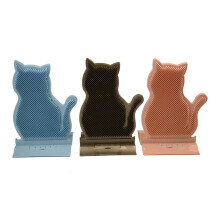 Massieur à Chats Auto-nettoyant, Masser Faciale pour Chats avec Herbe à Chat, Emballage Coloré Café