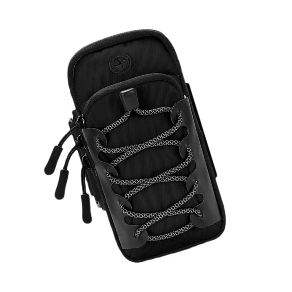 Running Armband Holder For Phone Waterproof Reflective Adjustable Strap Fits Most Smartphones Jogging Black 9426802593204