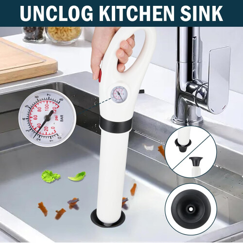 Toilet Plunger White Separated Design For Bathroom Use 2