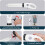 Toilet Plunger White Separated Design For Bathroom Use 5