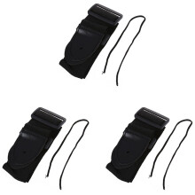 3X Cinghia Tracolla Nero per Custodia Borsa Porta Chitarra Acustica