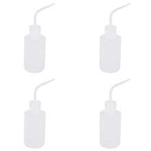 4 Pcs 250ML 8OZ Capacity Tattoo Wash Clear White Plastic Green Soap Squeeze Bottle
