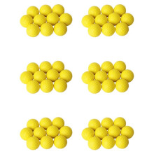 60Pcs Yellow Soft Elastic Indoor Practice PU