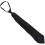 4X Men Solid Black Polyester Zip  Necktie Smooth Zipper Tie 3