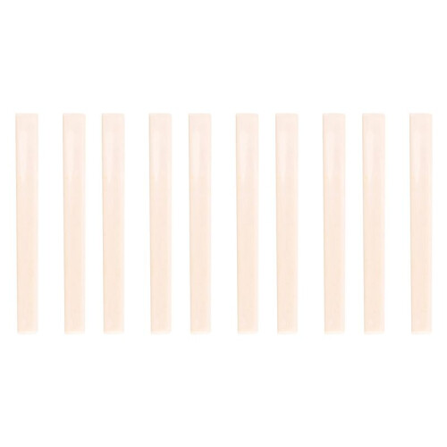 10 Pcs Spare Part Beige Plastic Bridge Saddle Nut for Classical Guitar