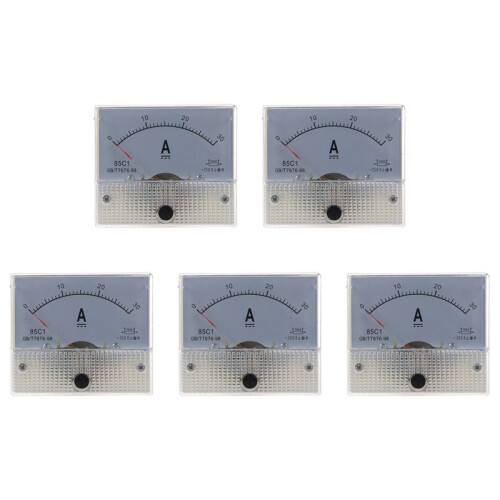 5X 85C1 Analogico Pannello Corrente Meter  30A AMP Amperometro