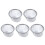 5X Teapot Diameter 80mm Metal Mesh Tea Leaf Spices Strainer Basket 1