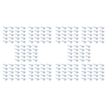200 Pcs Plastic ID Card Name Tag Holder Badge Strap Clip White Clear