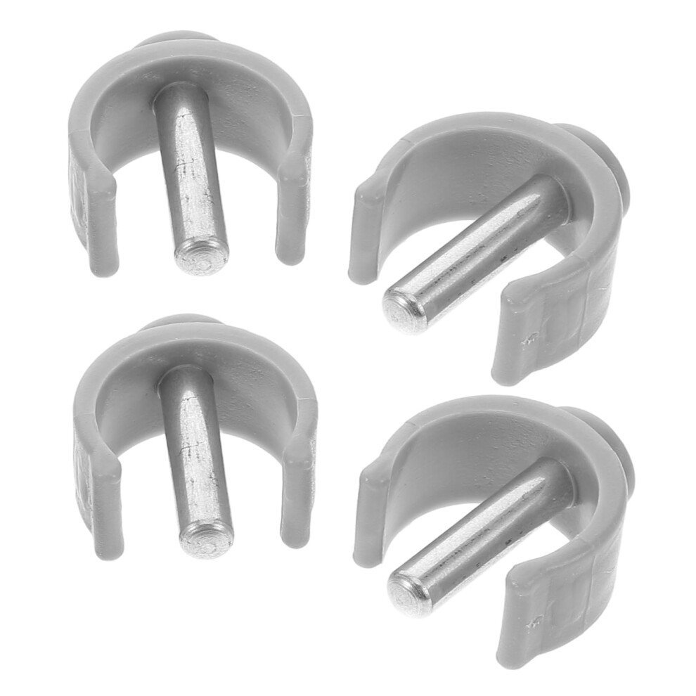 4pcs Durable C Shaped Crutch Handle Grips and Walker Clips with Secure Pin Lock Easy Attachment