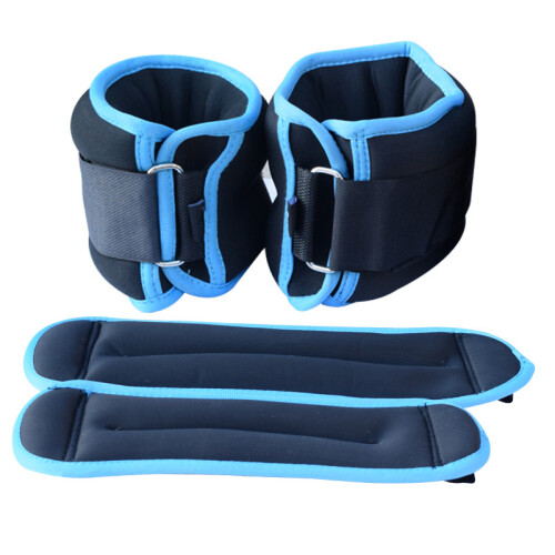 Adjustable 2.2lb Ankle Weights for Running, Walking, Strength Training, Black 1