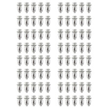 80 Pcs M6X25 Jack Nuts Car Metal Screw Petal Nuts with Screw for Hollow Wall Iron Skin