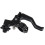 2X Motorcycle 22mm Stunt Clutch Lever Short Performance Cable Easy Pull Left Lever for  Grom  RM125(Black) 2