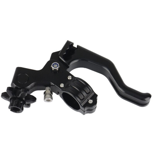 2X Motorcycle 22mm Stunt Clutch Lever Short Performance Cable Easy Pull Left Lever for  Grom  RM125(Black) 1