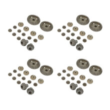 Upgrade Metal Gear 30T 16T 10T Differential Driving Gears for 144001 12428 12429 12423 12429,64 Pcs