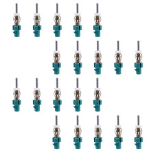 20X Car Stereo Antenna Adapter FM AM Radio Connector - Fakra to DIN Antenna Plug Converter for Car Receiver