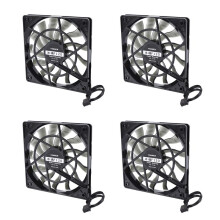 4X Thin 12mm Thickness 120X120X12mm 12V Desktop Computer Host Quiet Fan with Speed 12CM Chassis Cooling Fan