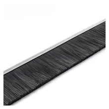 1m Aluminum Alloy Door Seal Brush Strip, 150mm Trim, Draft Sealing and Dust Removal for Doors
