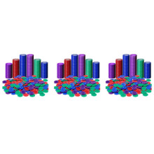 1200 Pieces Plastic Poker Chips Game Chips 4 Colors Counter Card for Game Playing Counting Bingo Game Chips Card, 1