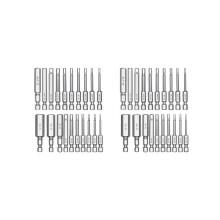 40PC Hex Hex Wrench Drill Bit Set 2.3Inch Long 1/4Inch Diameter Quick Release Shank Magnetic Screwdriver Bit Set