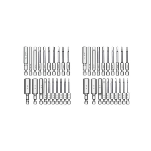 40PC Hex  Hex Wrench Drill Bit Set 2.3Inch Long 1/4Inch Diameter Quick Release Shank Magnetic Screwdriver Bit Set