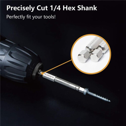 40PC Hex  Hex Wrench Drill Bit Set 2.3Inch Long 1/4Inch Diameter Quick Release Shank Magnetic Screwdriver Bit Set 1