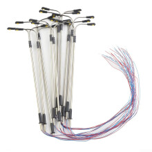 for railway and building layouts, model railway street lamps, doubleheaded white light, 10 cm, 10 pieces.