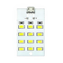 12 LED Panel 5V Micro USB Lighting White 5730 SMD