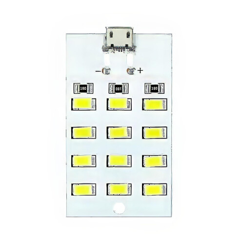 12 LED Panel 5V Micro USB Lighting White 5730 SMD