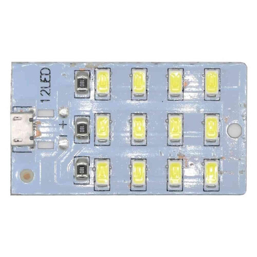 12 LED Panel 5V Micro USB Lighting White 5730 SMD 1