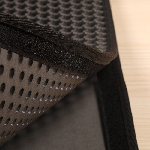Double Layer Waterproof Cat Litter Mat 40x50cm Black Slip Resistant 2