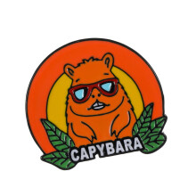 Badge Capybara élégant pour femmes, broche en forme-Style 2