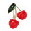 Broche cerise distinctive, broche de déclaration, broche-Rouge 1