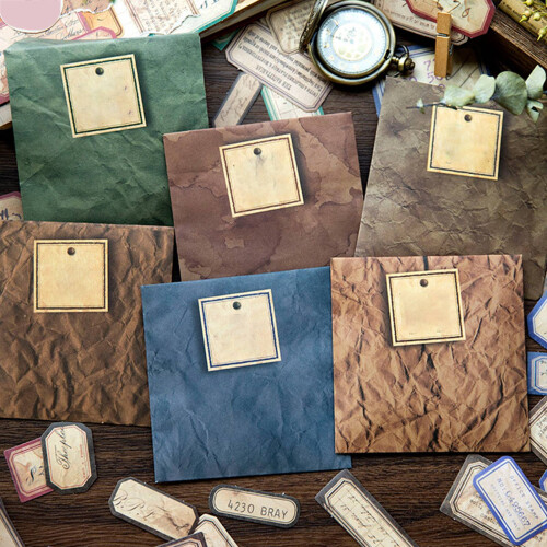 40 Stück Vintage-Aufkleber, Retro-Scrapbook, 2
