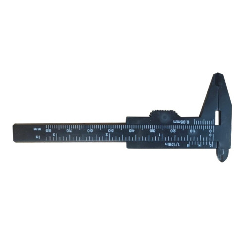 Vernier Gauge SlideEasy Plastics With Scales 0.1mm Resolution Pocket Tool For Engineering Use 1