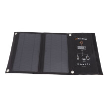 Tragbares Solar-Ladegerät für Outdoor-Abenteurer, wetterfeste Solarzellen mit zwei USB-Anschlüssen, faltbar und leicht zu transportieren, hohe