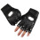 Half Finger Mesh Biking Gloves with Soft Padding, Breathable, Black, Free Size 7