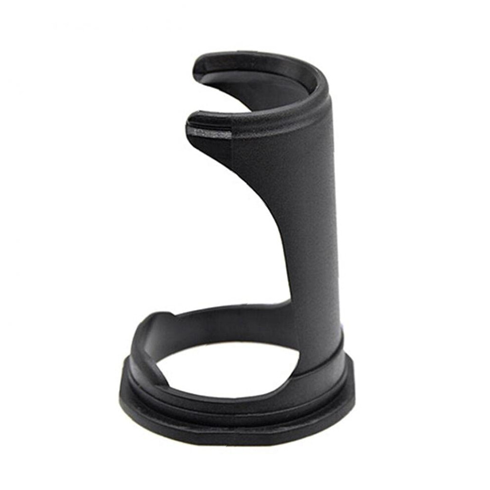 Black Shaving Brush Holder And Razor Stand Plastic Quick Drying Stable Compact For Wet Dry Use