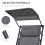 Outsunny Outsunny Zero Gravity Chair Adjustable Patio Lounge w/ Cup Holder Light Grey 5