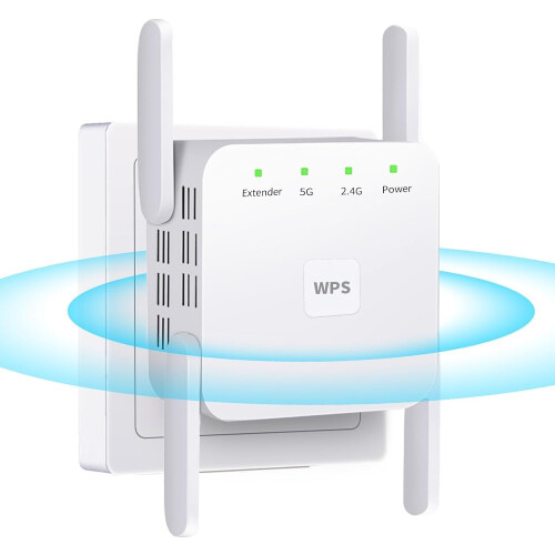 Γρήγορο και σταθερό σήμα Wifi Extender, μεγάλη εμβέλεια κάλυψης έως 7.000 τετραγωνικά