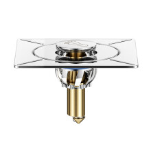 Crépine de lavabo élégante, interrupteur à deux modes, produit en acier inoxydable pour une installation facile et matériau épais (drainage