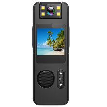 Full HD kroppskamera, 1080p roterbar linsevideoopptaker, støyfiltrering, for utendørssport, møter, forelesninger, fotturer, daglig bevis,