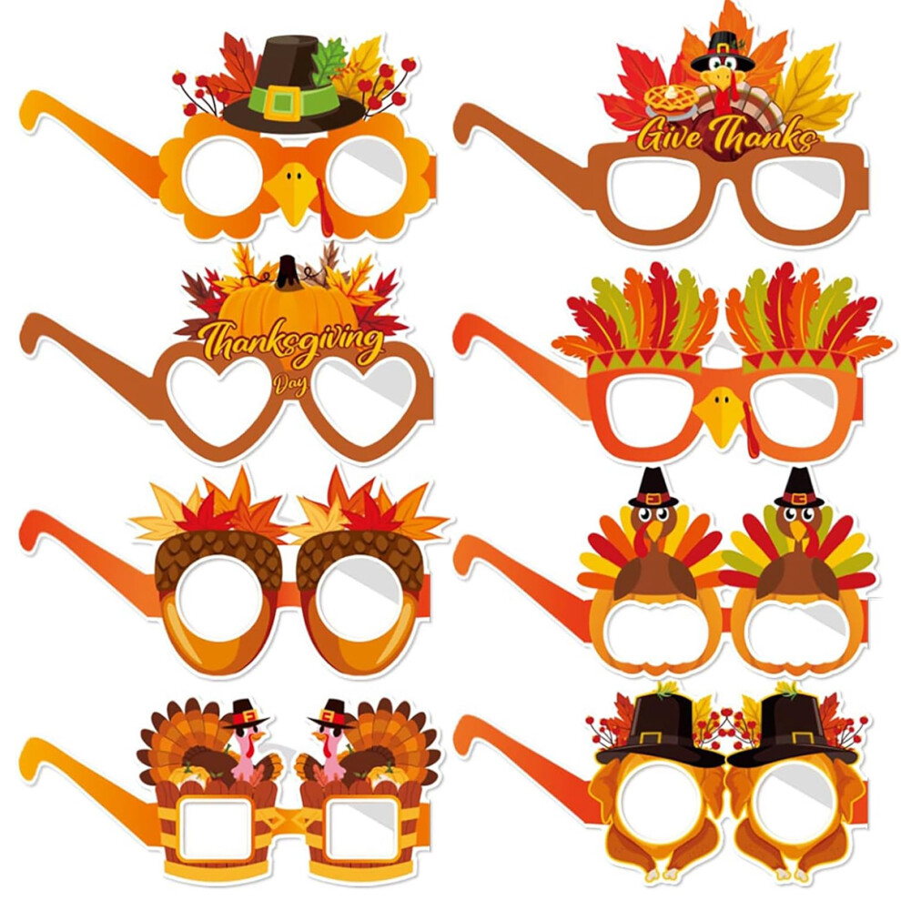 Quality Cardboard Material Eyeglasses, Fall Harvest Theme Birthday Baby Shower Supplies for Unforgettable Moments
