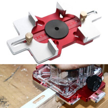 1Set Holzbearbeitung 2-in-1 Schlitz-Positionierungsplatte Schublade Griff Stanzvorlage Holzschneidwerkzeuge Hilfswerkzeuge