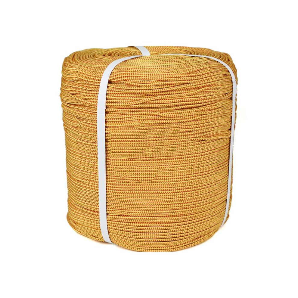 4Mm Clothesline, Polyester Survival Rope, Outdoor Safety, Nonslip Wearresistant Bundling Rope, 50M Yellow 9347817146530
