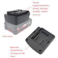 Elektrowerkzeug-Akkuadapter für Einhell Power X-Change 18V Li-Ion für Bosch BAT622 BAT609 BAT618G Secure Fit Anti-Locker-Desig